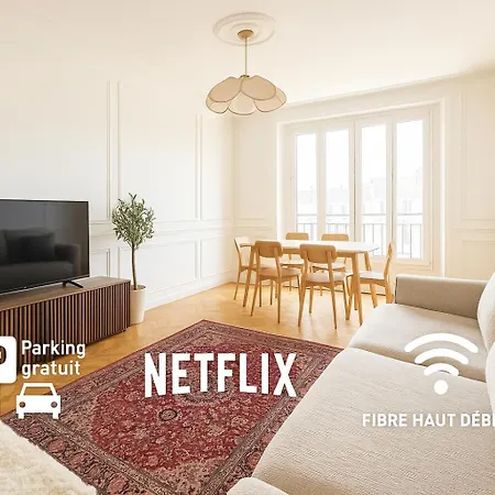 Spacieux Appartement,3 Lits, Coeur Avec Parking Gratuit Apartment